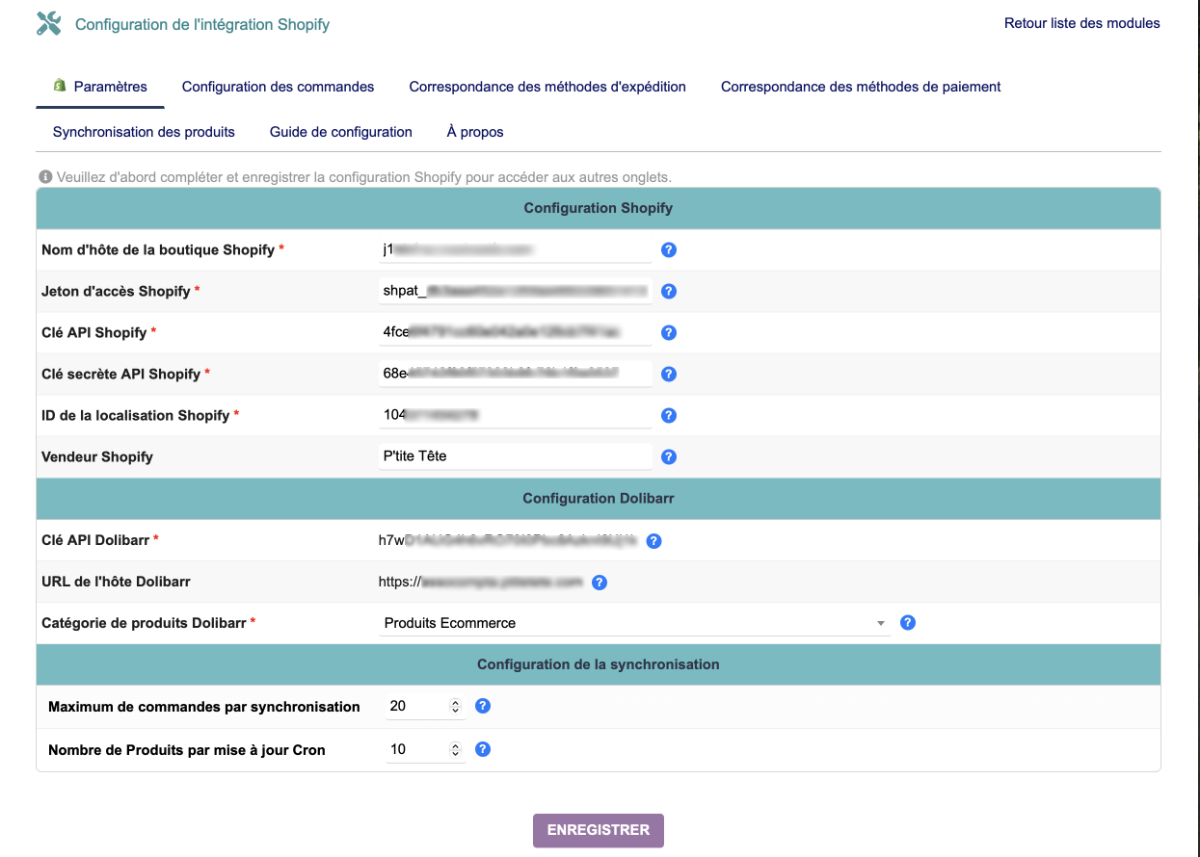 Configuration Settings